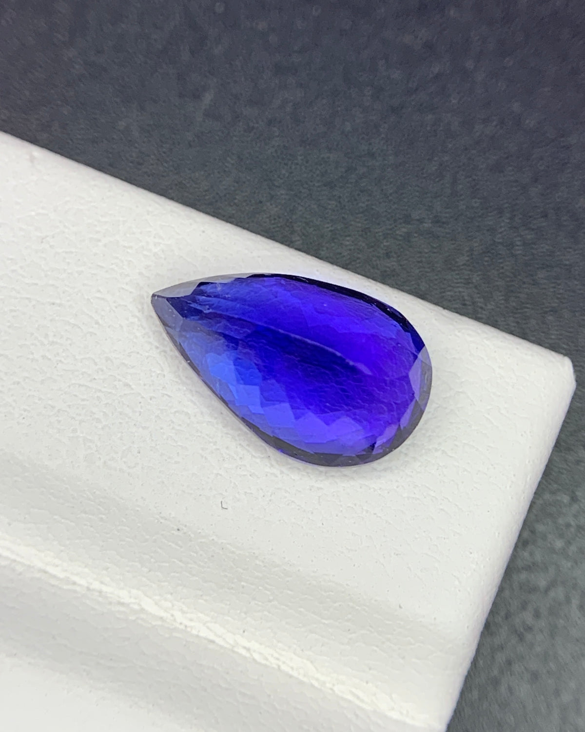 Natural AAA+ Blue Tanzanite 4.28 Carat 12.6x7.7x6.5 MM Pear Shape Faceted Gemstone