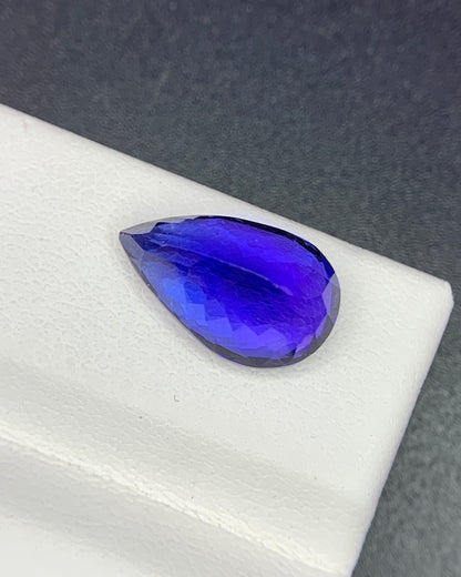 Natural AAA+ Blue Tanzanite 4.28 Carat 12.6x7.7x6.5 MM Pear Shape Faceted Gemstone