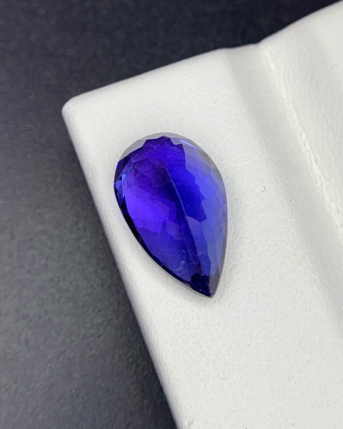 Natural AAA+ Blue Tanzanite 4.28 Carat 12.6x7.7x6.5 MM Pear Shape Faceted Gemstone