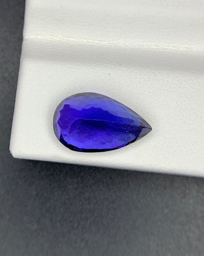 Natural AAA+ Blue Tanzanite 4.28 Carat 12.6x7.7x6.5 MM Pear Shape Faceted Gemstone