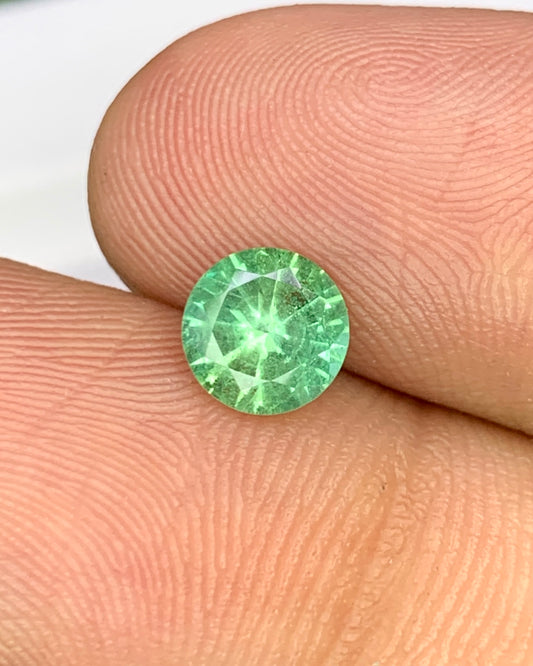 Natural Rare Kornerupine 0.84 Carat 6x6 MM Round Shape Faceted Gemstone