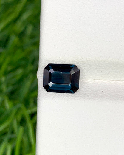 Natural Blue Spinel 1.08 Carat 7x5.5 MM Octagon Shape Faceted Gemstone
