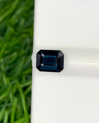 Natural Blue Spinel 1.08 Carat 7x5.5 MM Octagon Shape Faceted Gemstone