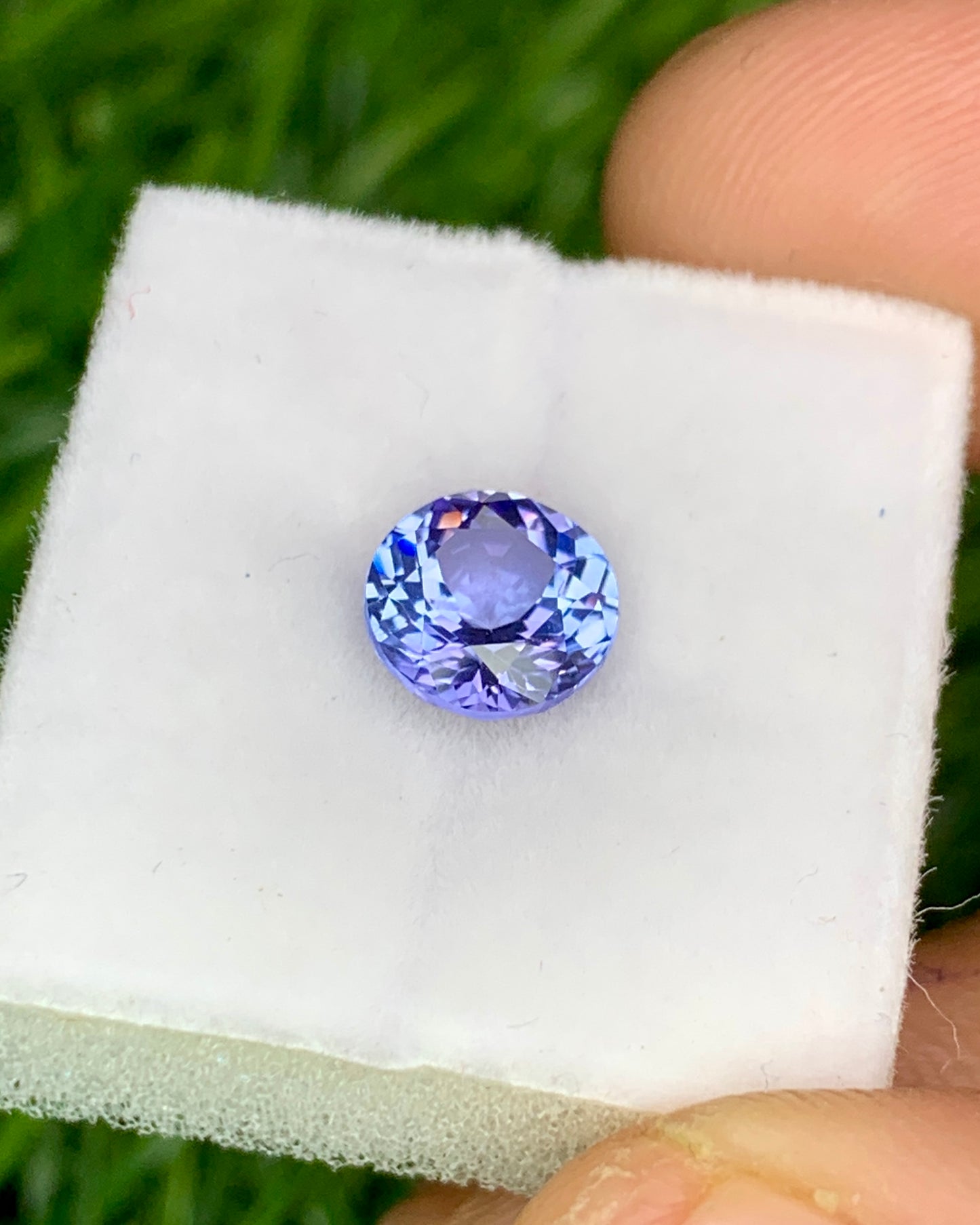 Natural Purple Tanzanite 1.31 Carat 7x7 MM Round Shape Faceted Gemstone