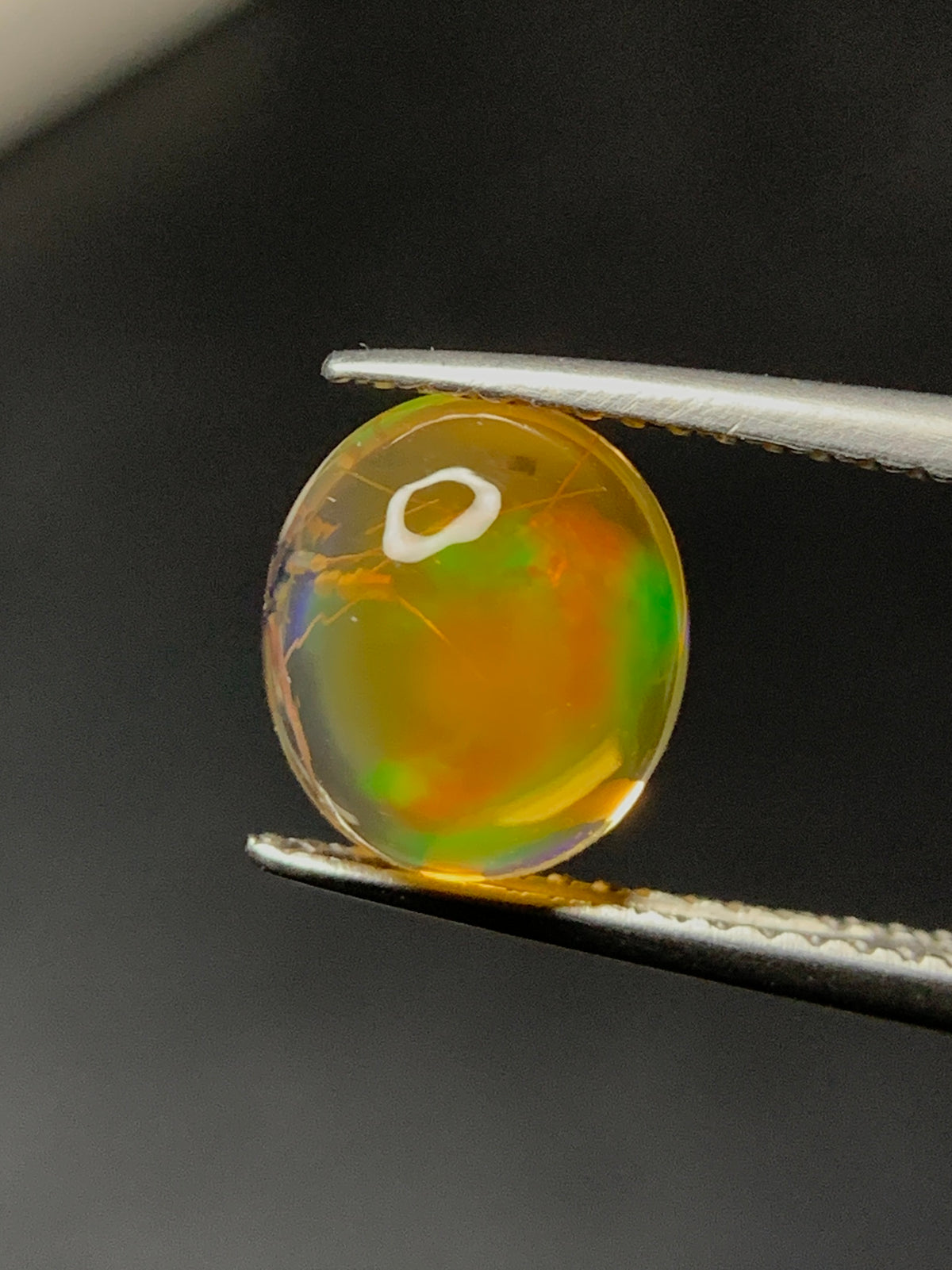 Natural Mexican Fire Opal 2.10 Carat 9x8 MM Oval Shape Cabochon Gemstone 