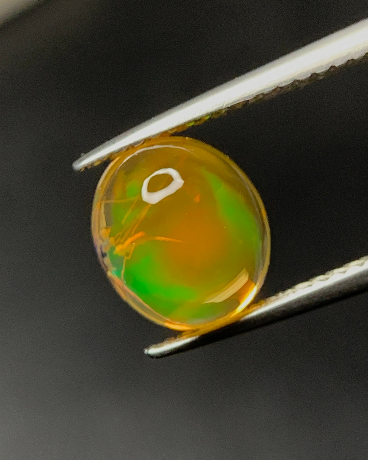 Natural Mexican Fire Opal 2.10 Carat 9x8 MM Oval Shape Cabochon Gemstone 