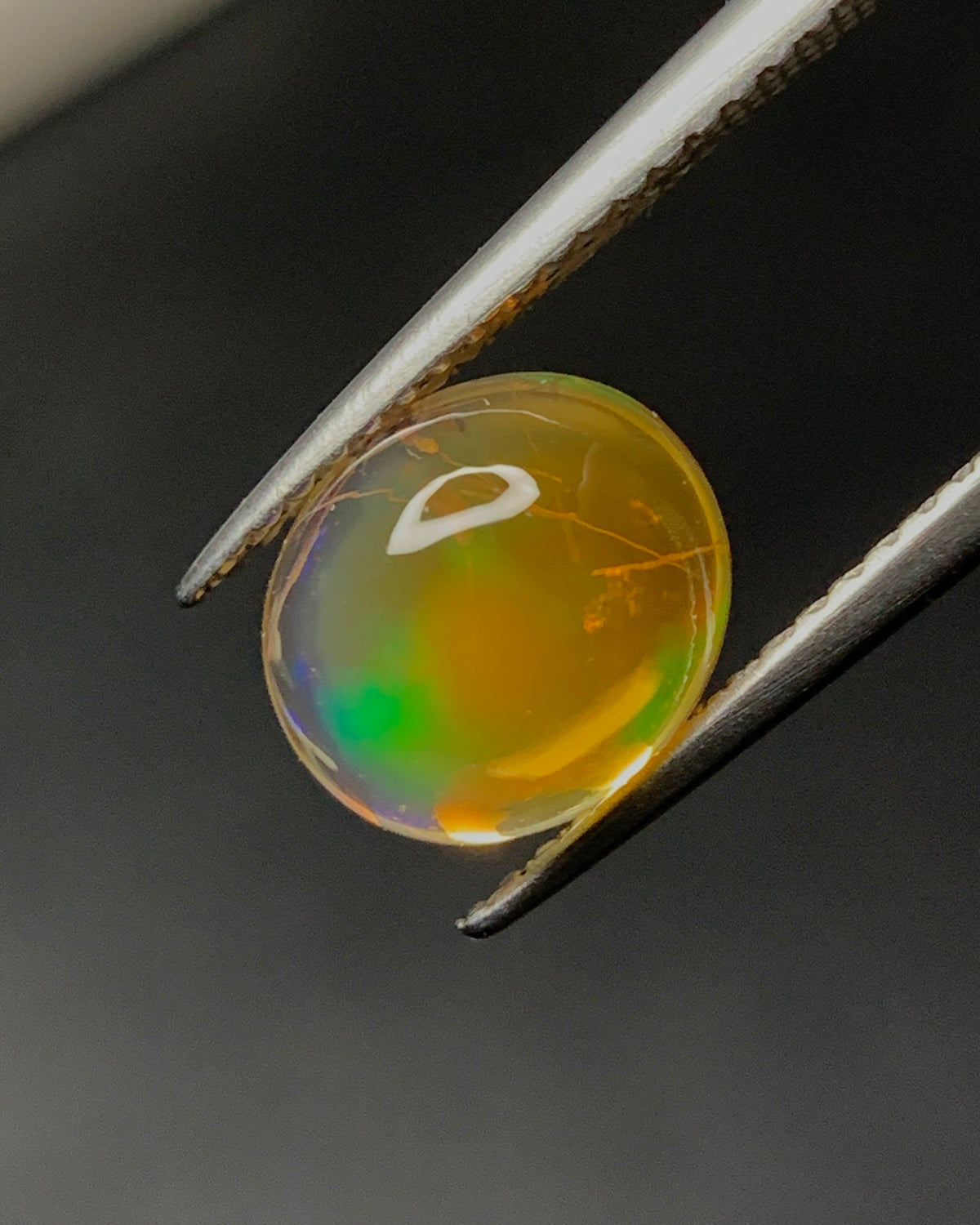Natural Mexican Fire Opal 2.10 Carat 9x8 MM Oval Shape Cabochon Gemstone 