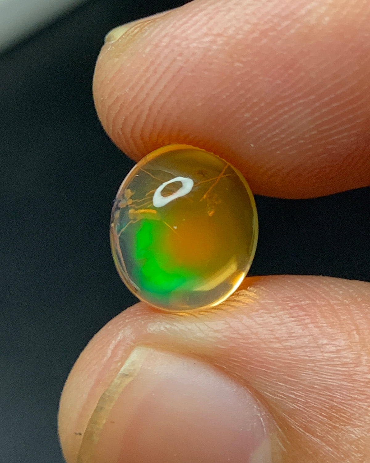 Natural Mexican Fire Opal 2.10 Carat 9x8 MM Oval Shape Cabochon Gemstone 