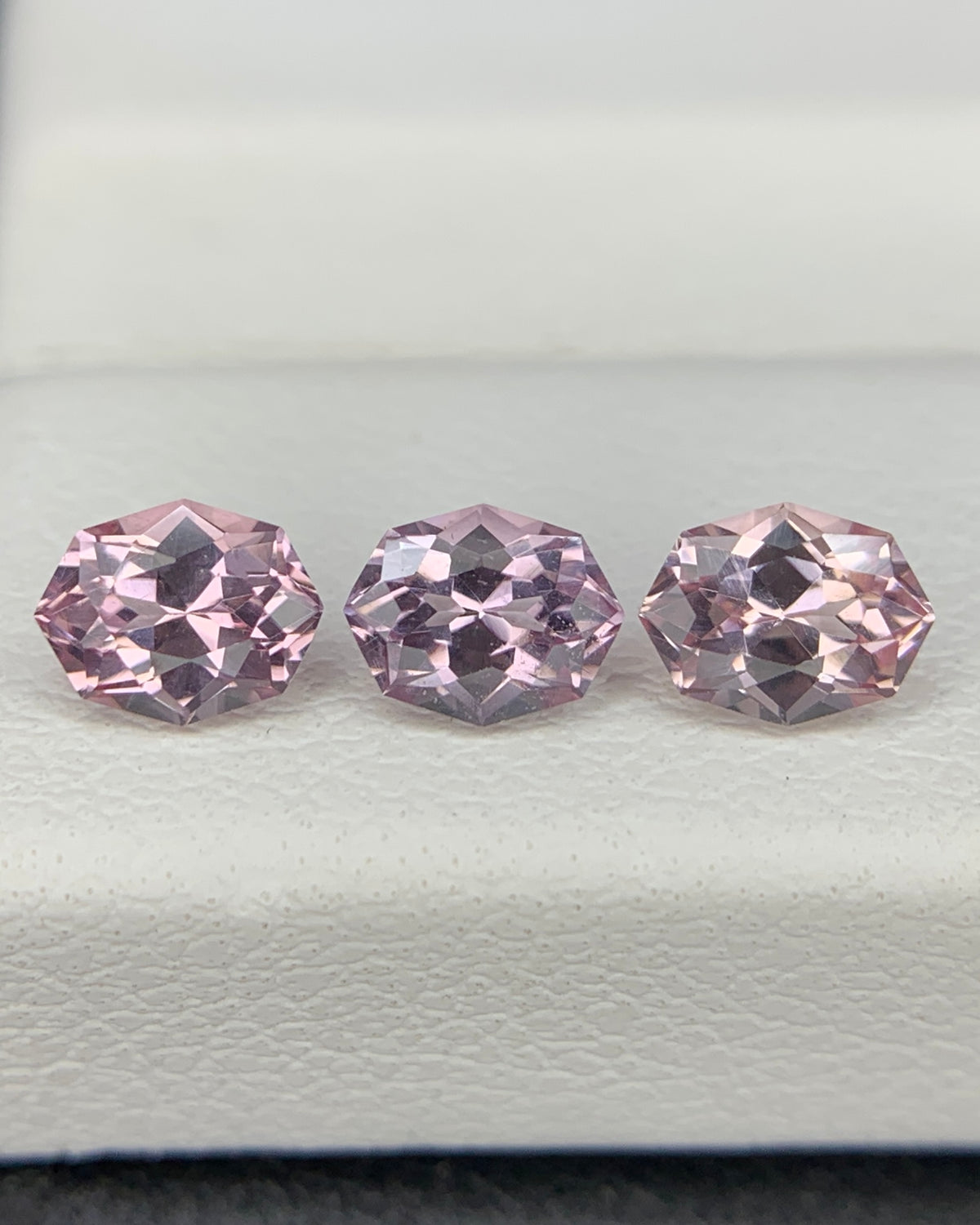 Natural Rare Dragon Garnet / Fluorescent Chromium Vanadium Malaya Garnet Lot 1.02 Carat 5x3.8 MM Fancy Shape Faceted Gemstone 3 Piece Lot