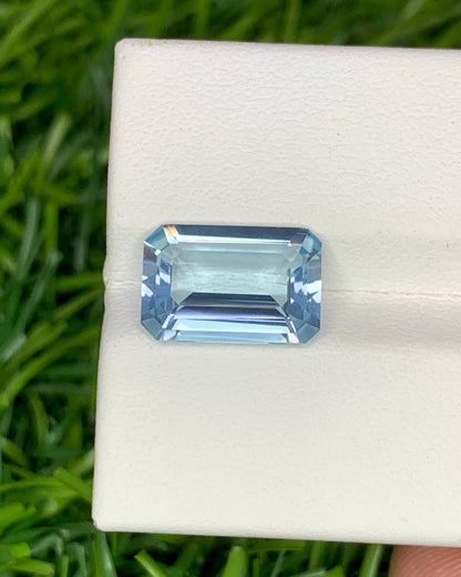Natural Aquamarine 3.19 Carat 12x8 MM Octagon Shape Faceted Gemstone