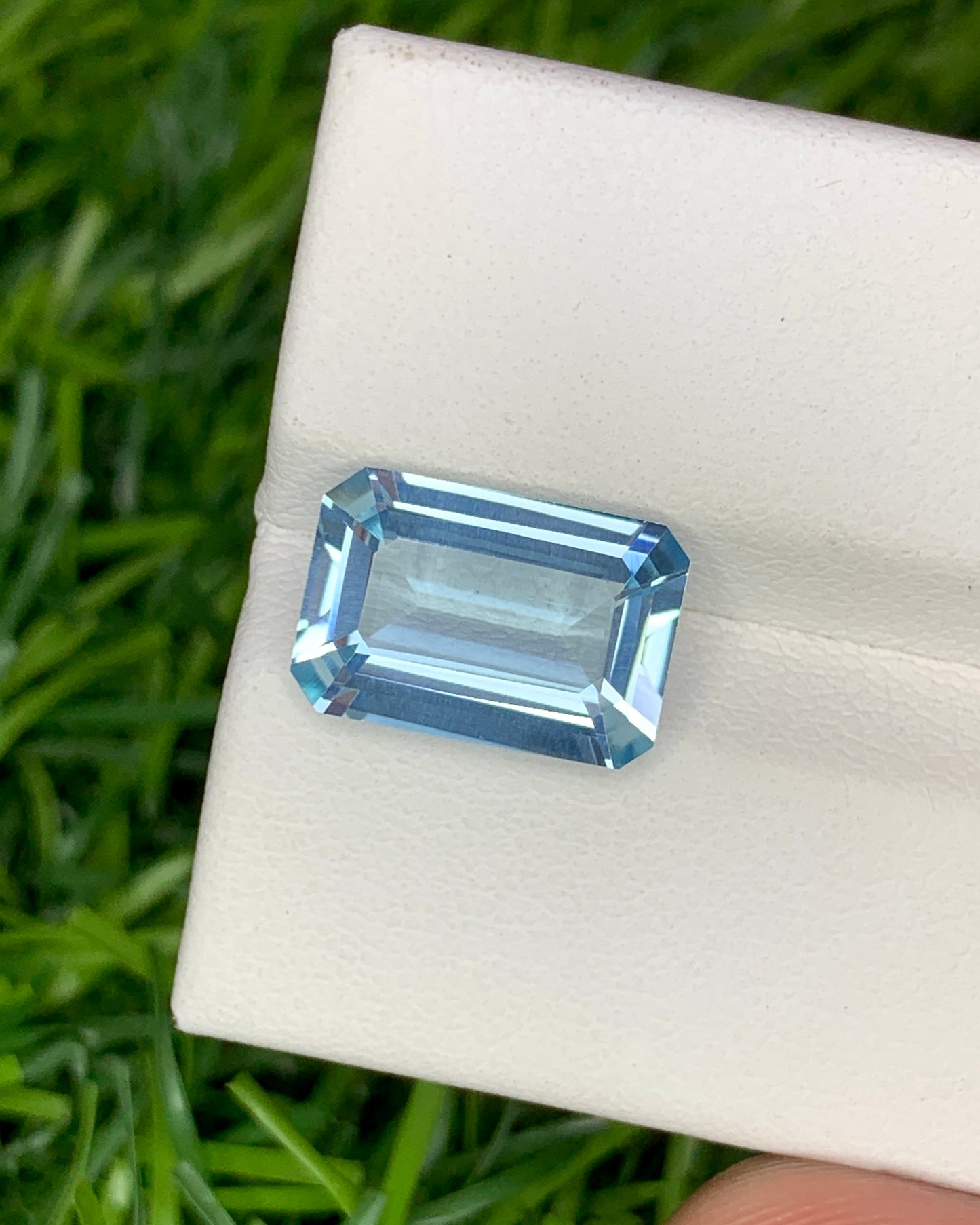 Natural Aquamarine 3.19 Carat 12x8 MM Octagon Shape Faceted Gemstone