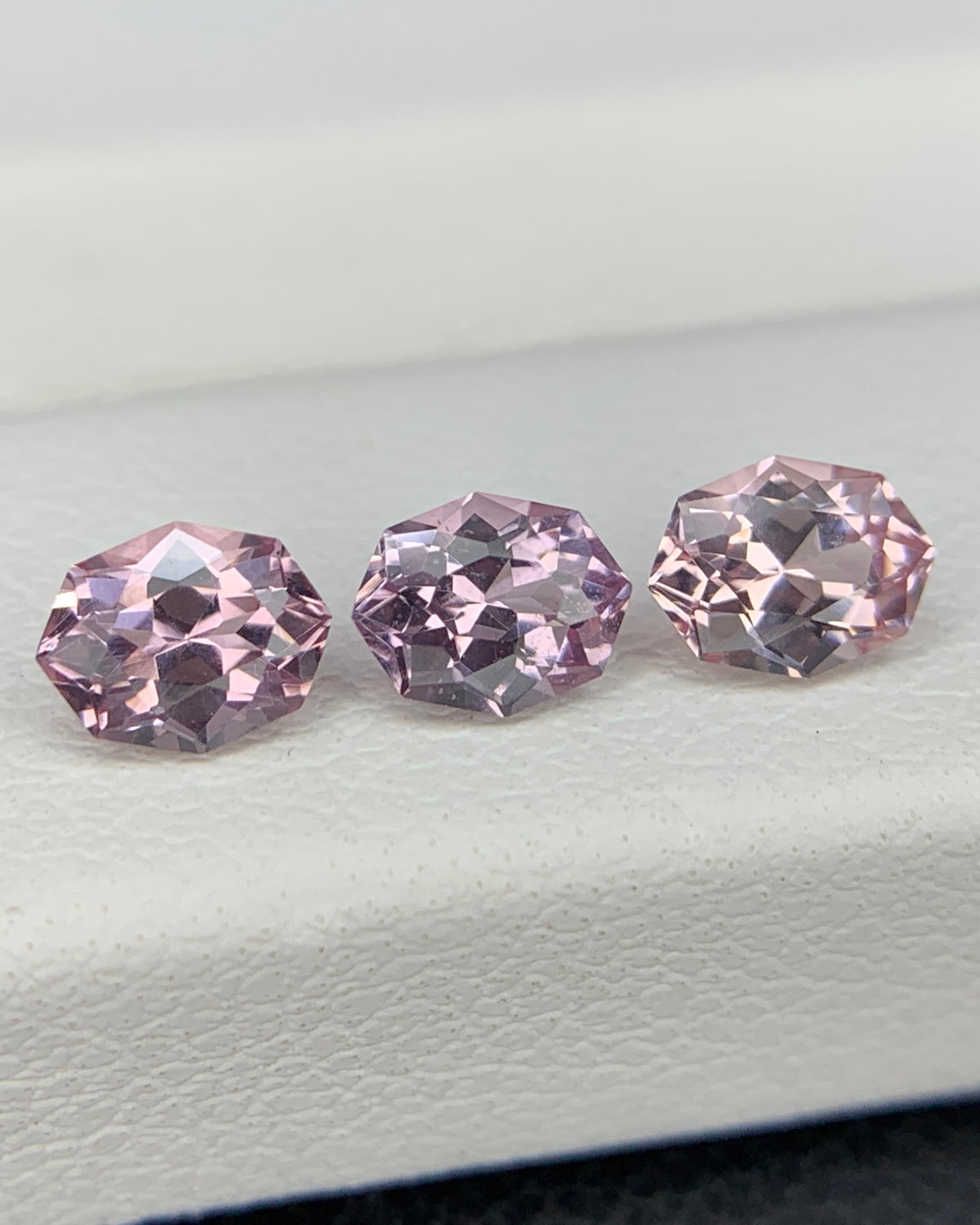 Natural Rare Dragon Garnet / Fluorescent Chromium Vanadium Malaya Garnet Lot 1.02 Carat 5x3.8 MM Fancy Shape Faceted Gemstone 3 Piece Lot