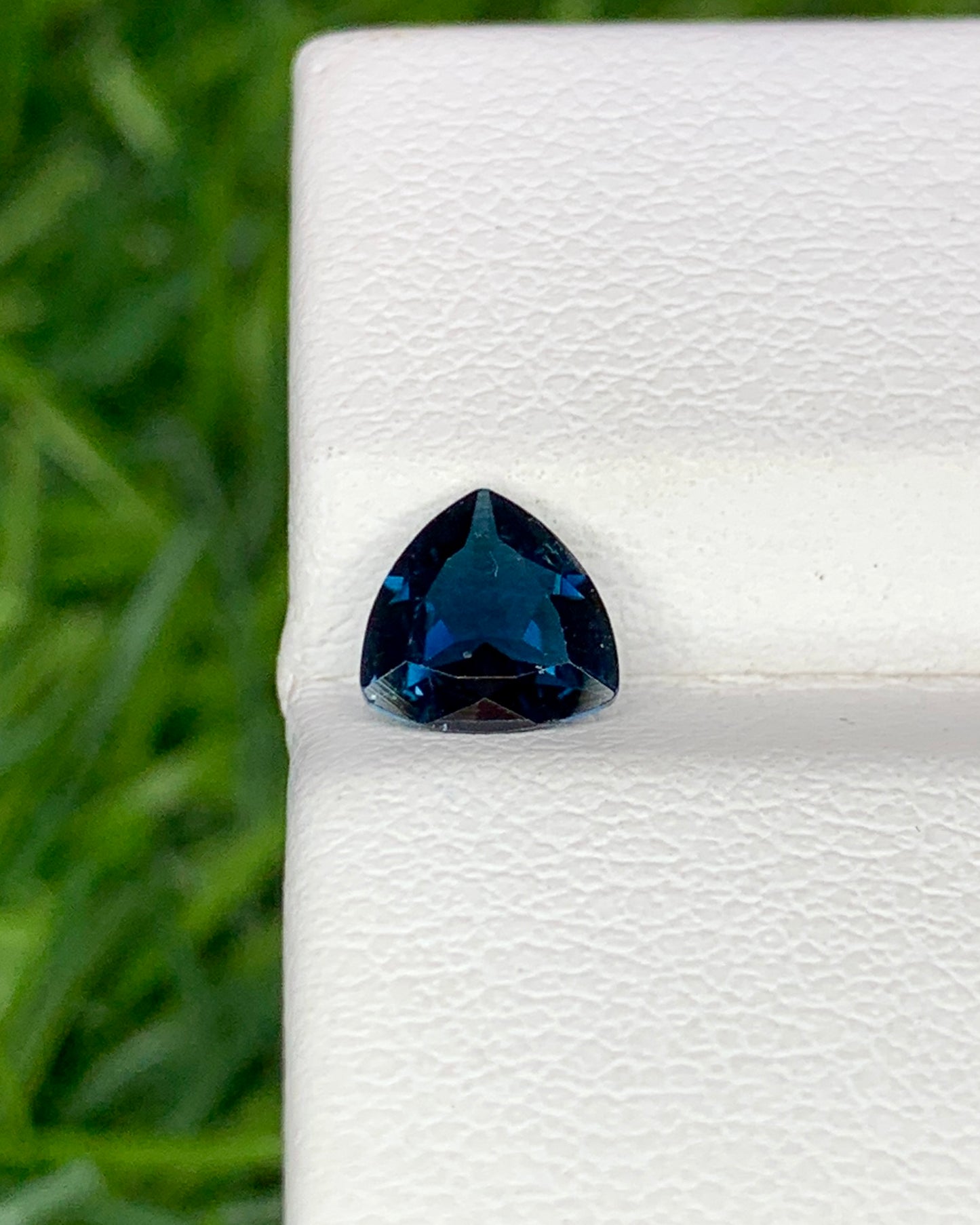Natural Blue Tourmaline 0.56 Carat 5.3x5.3 MM Trillion Shape Faceted Gemstone