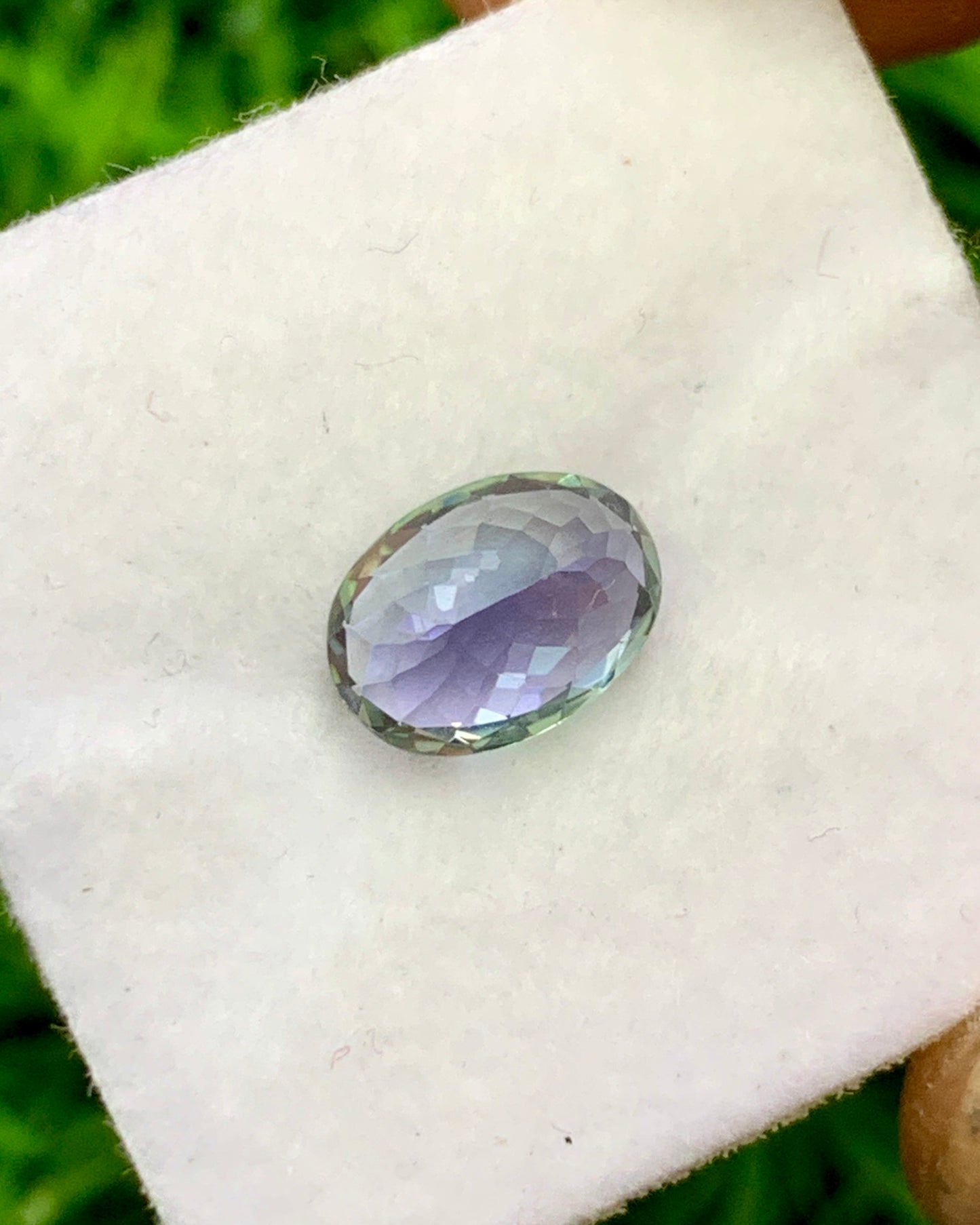 Natural Bi Color Tanzanite 1.36 Carat 7.6x5.6 MM Oval Shape Faceted Gemstone