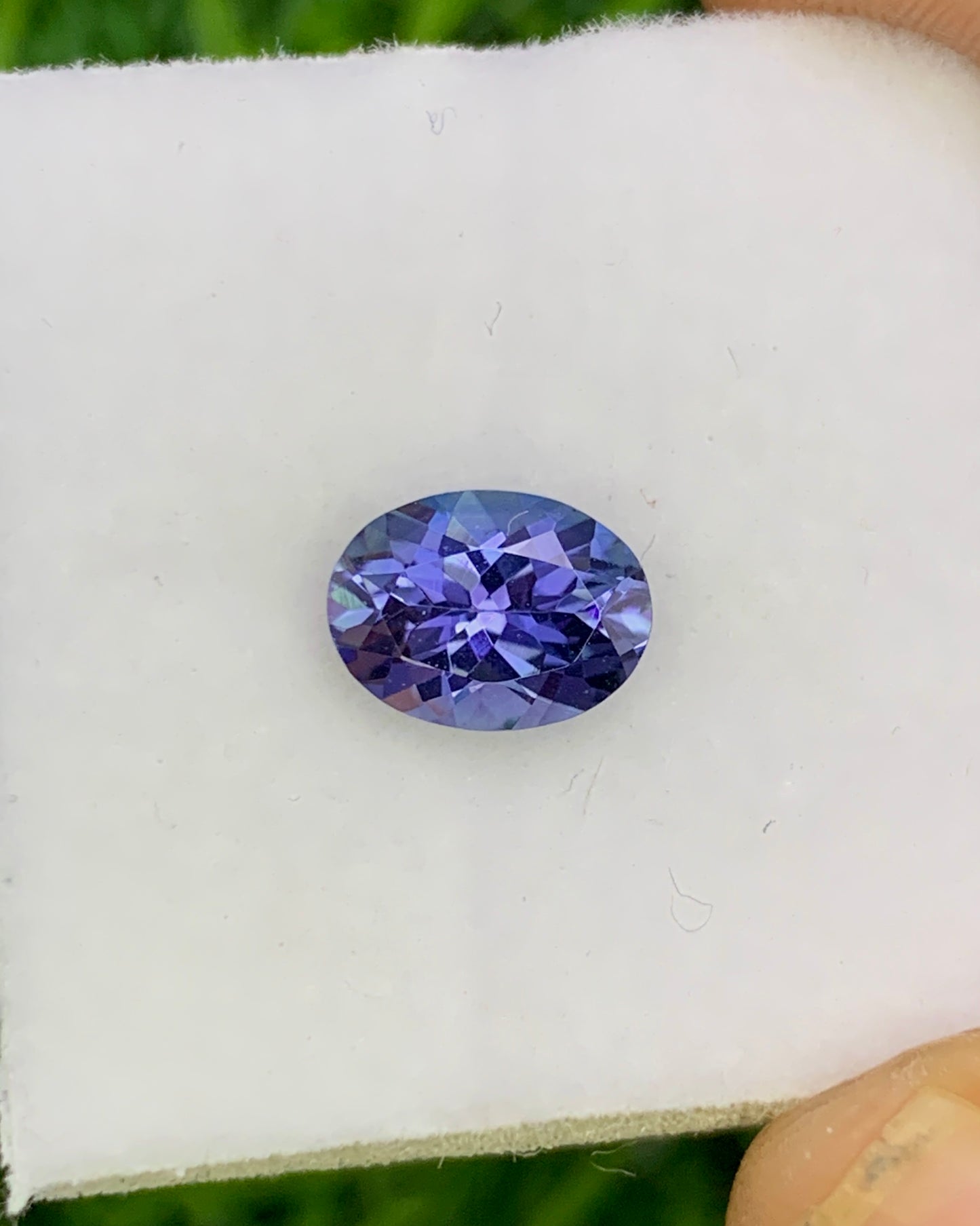 Natural Bi Color Tanzanite 1.19 Carat 7.7x5.7 MM Oval Shape Faceted Gemstone