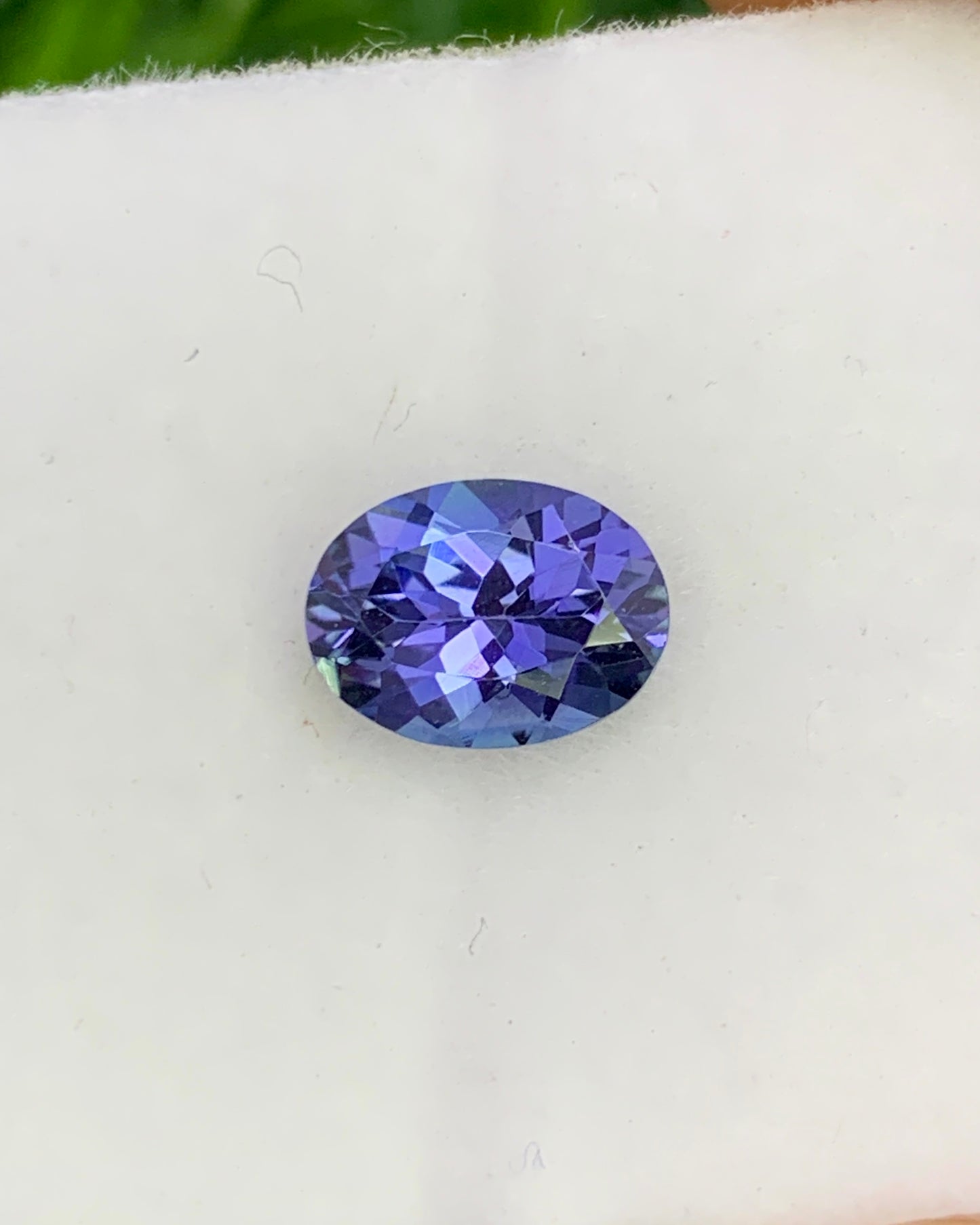 Natural Bi Color Tanzanite 1.19 Carat 7.7x5.7 MM Oval Shape Faceted Gemstone