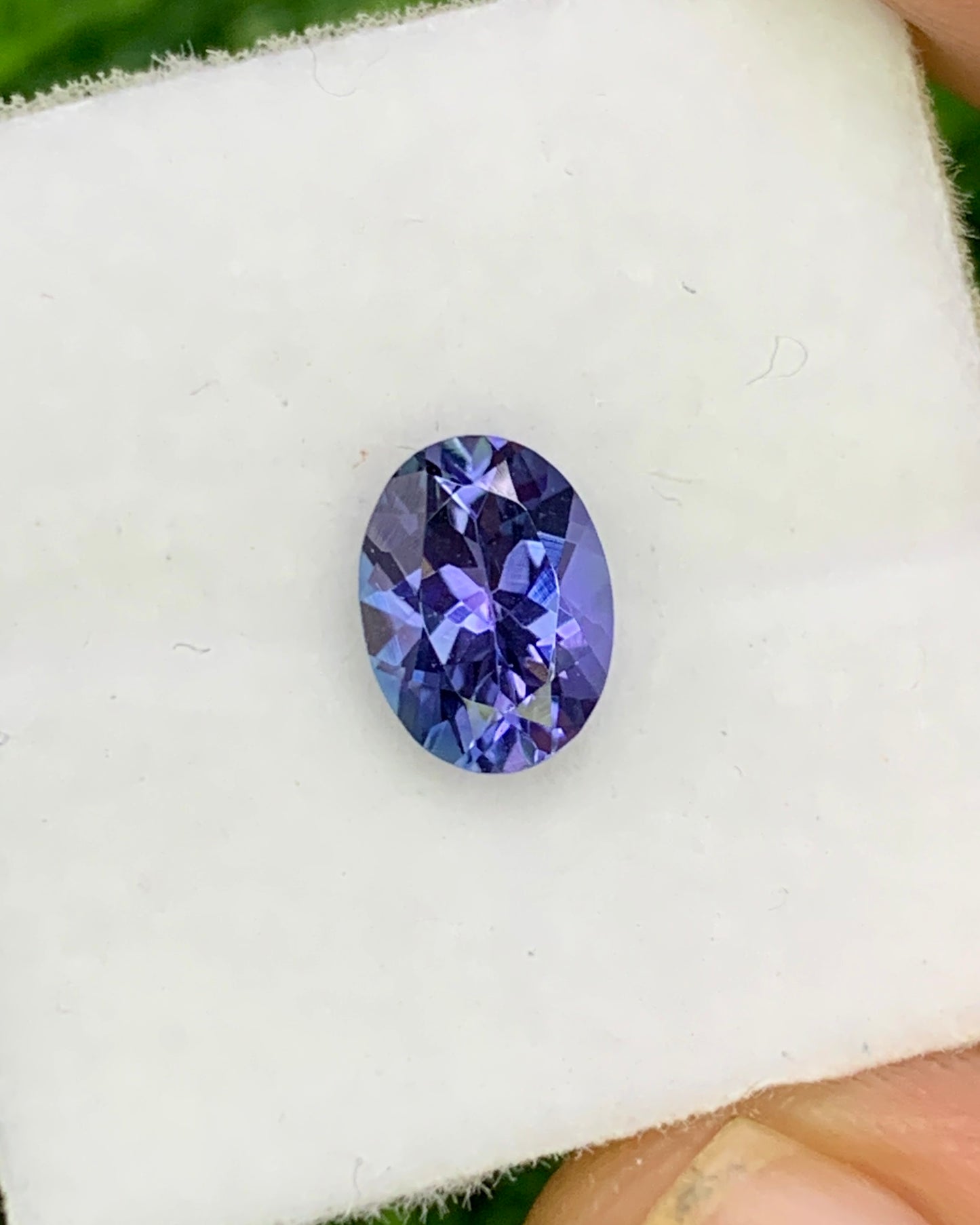 Natural Bi Color Tanzanite 1.19 Carat 7.7x5.7 MM Oval Shape Faceted Gemstone