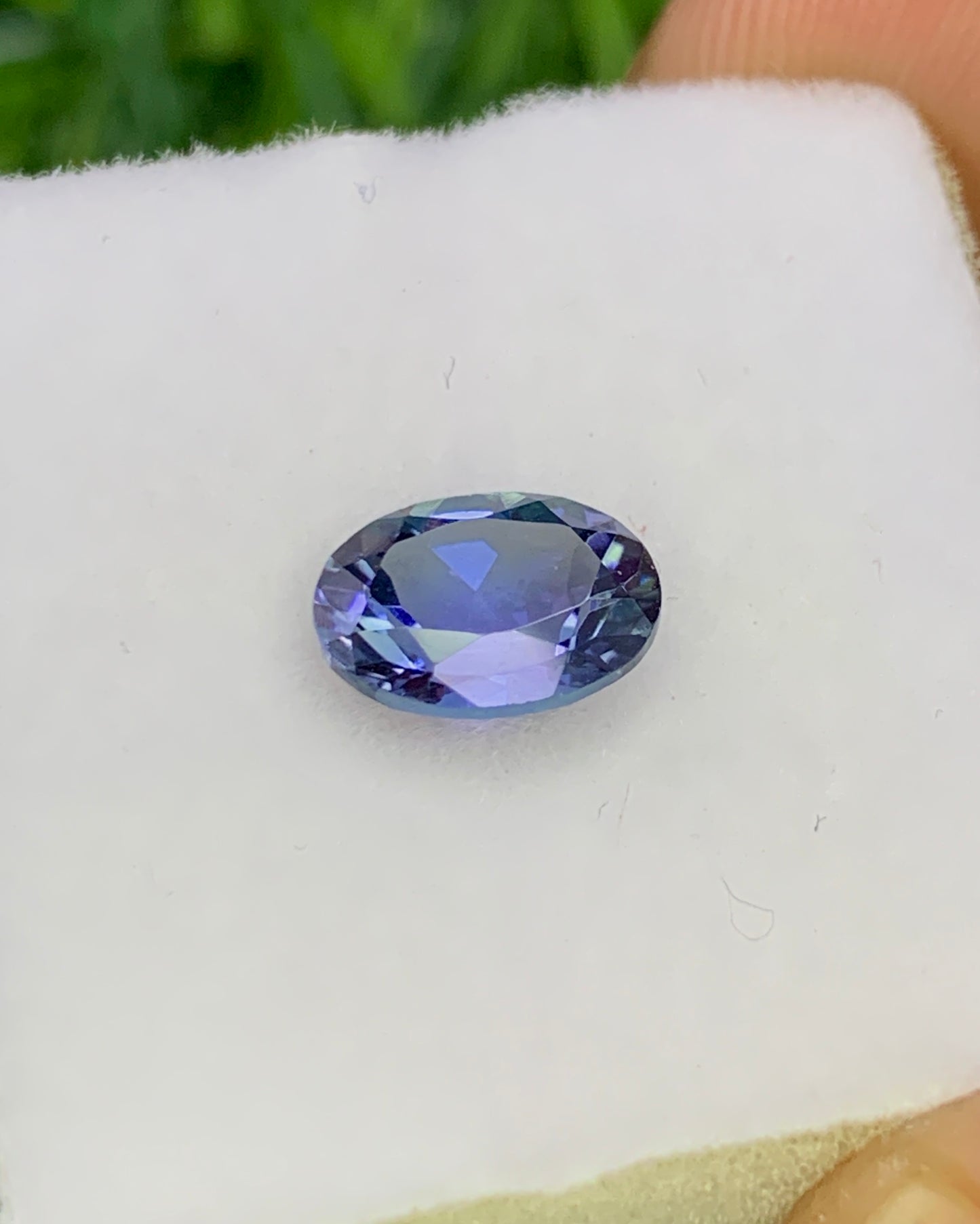 Natural Bi Color Tanzanite 1.19 Carat 7.7x5.7 MM Oval Shape Faceted Gemstone