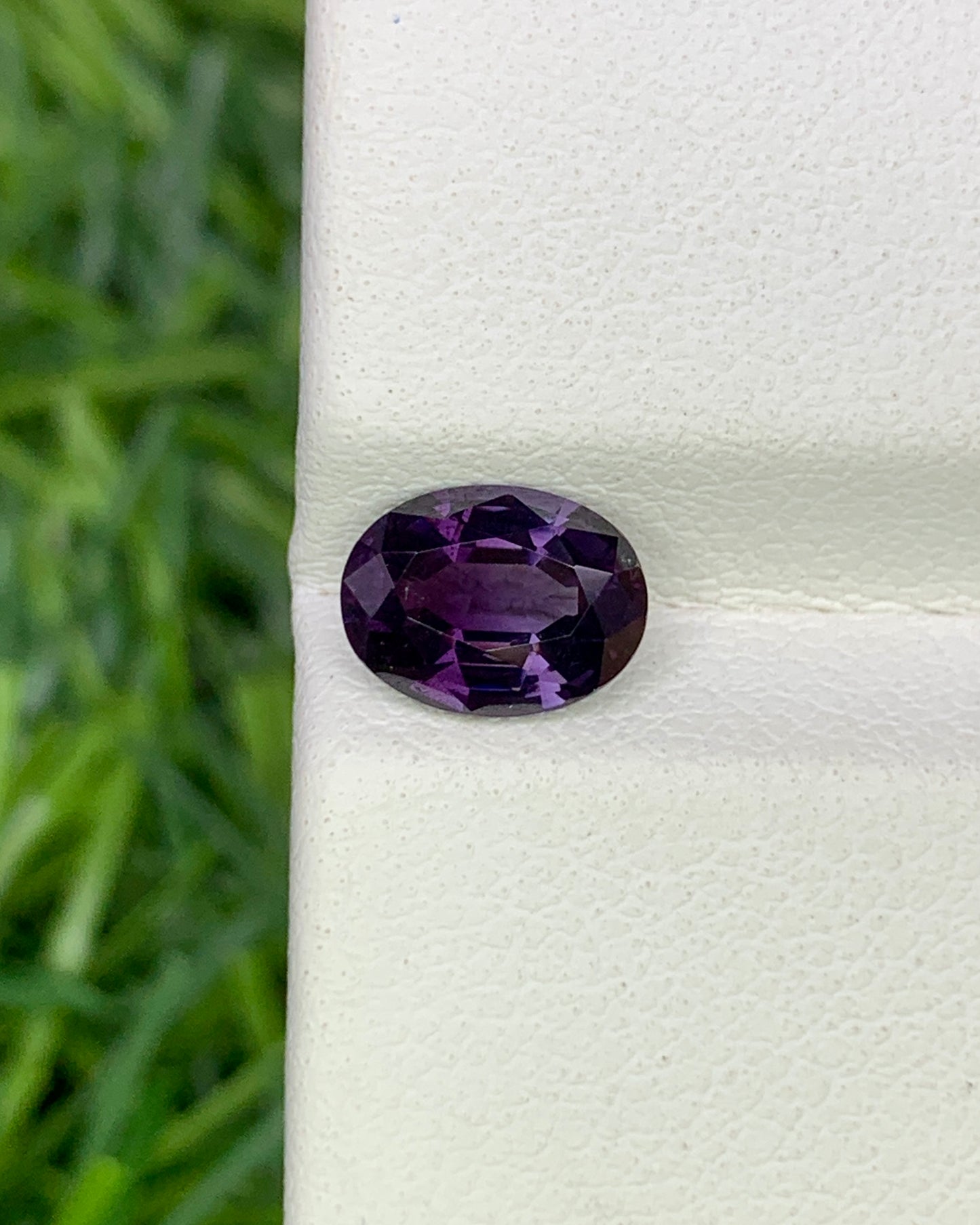 Natural Purple Spinel 1.13 Carat 7.2x5 MM Oval Shape Faceted Gemstone