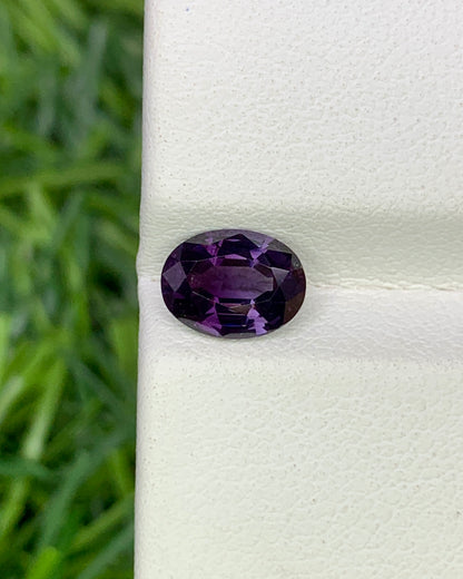 Natural Purple Spinel 1.13 Carat 7.2x5 MM Oval Shape Faceted Gemstone