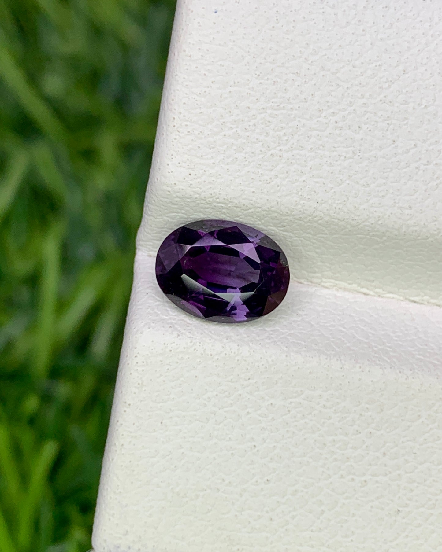 Natural Purple Spinel 1.13 Carat 7.2x5 MM Oval Shape Faceted Gemstone