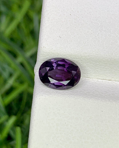Natural Purple Spinel 1.13 Carat 7.2x5 MM Oval Shape Faceted Gemstone