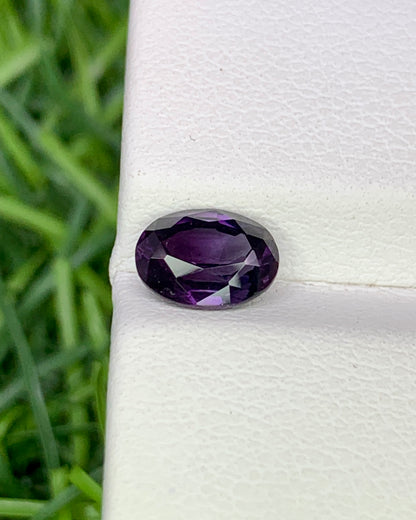 Natural Purple Spinel 1.13 Carat 7.2x5 MM Oval Shape Faceted Gemstone