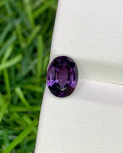 Natural Purple Spinel 1.13 Carat 7.2x5 MM Oval Shape Faceted Gemstone