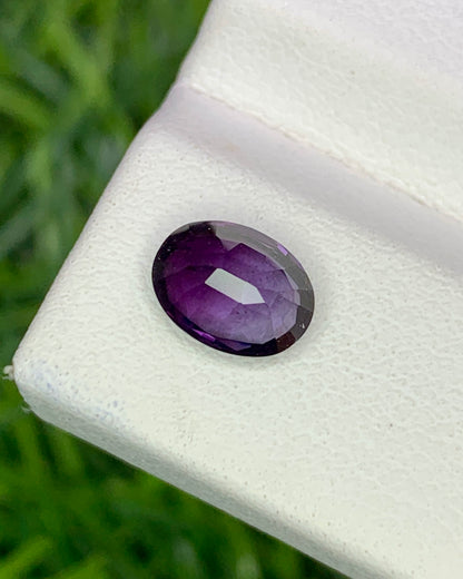 Natural Purple Spinel 1.13 Carat 7.2x5 MM Oval Shape Faceted Gemstone