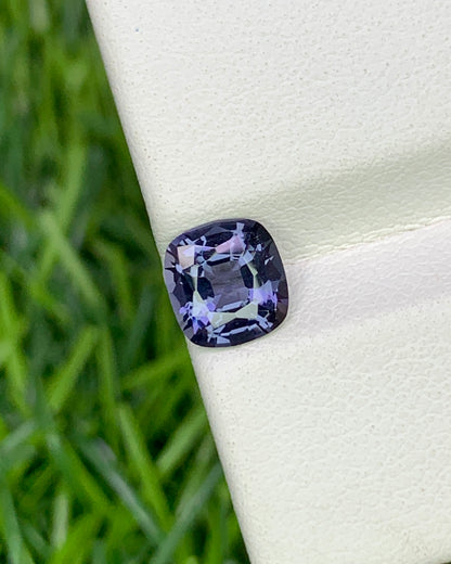 Natural Blue Spinel 1.01 Carat 6.3x6 MM Cushion Shape Faceted Gemstone