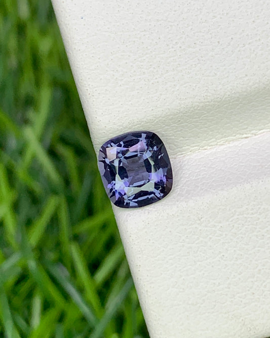 Natural Blue Spinel 1.01 Carat 6.3x6 MM Cushion Shape Faceted Gemstone