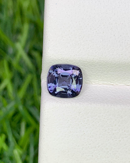 Natural Blue Spinel 1.01 Carat 6.3x6 MM Cushion Shape Faceted Gemstone