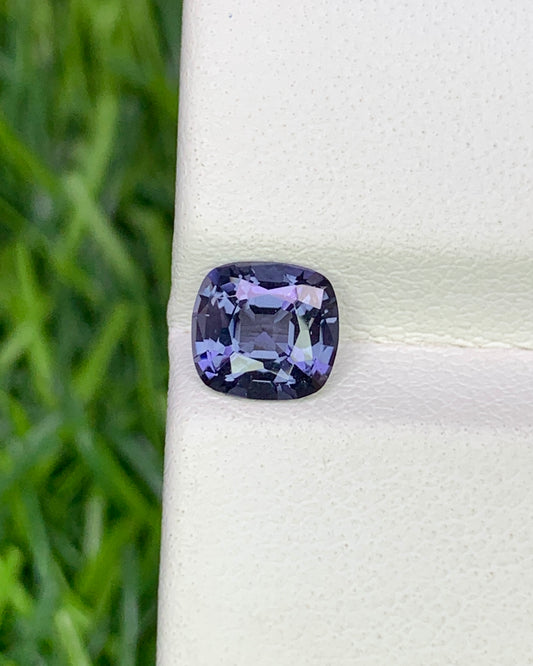 Natural Blue Spinel 1.01 Carat 6.3x6 MM Cushion Shape Faceted Gemstone