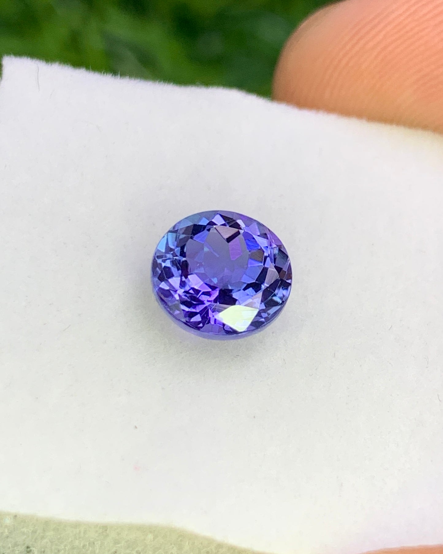 Natural Tanzanite 1.64 Carat 7x7 MM Round Shape Faceted Gemstone