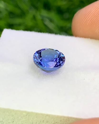 Natural Tanzanite 1.64 Carat 7x7 MM Round Shape Faceted Gemstone