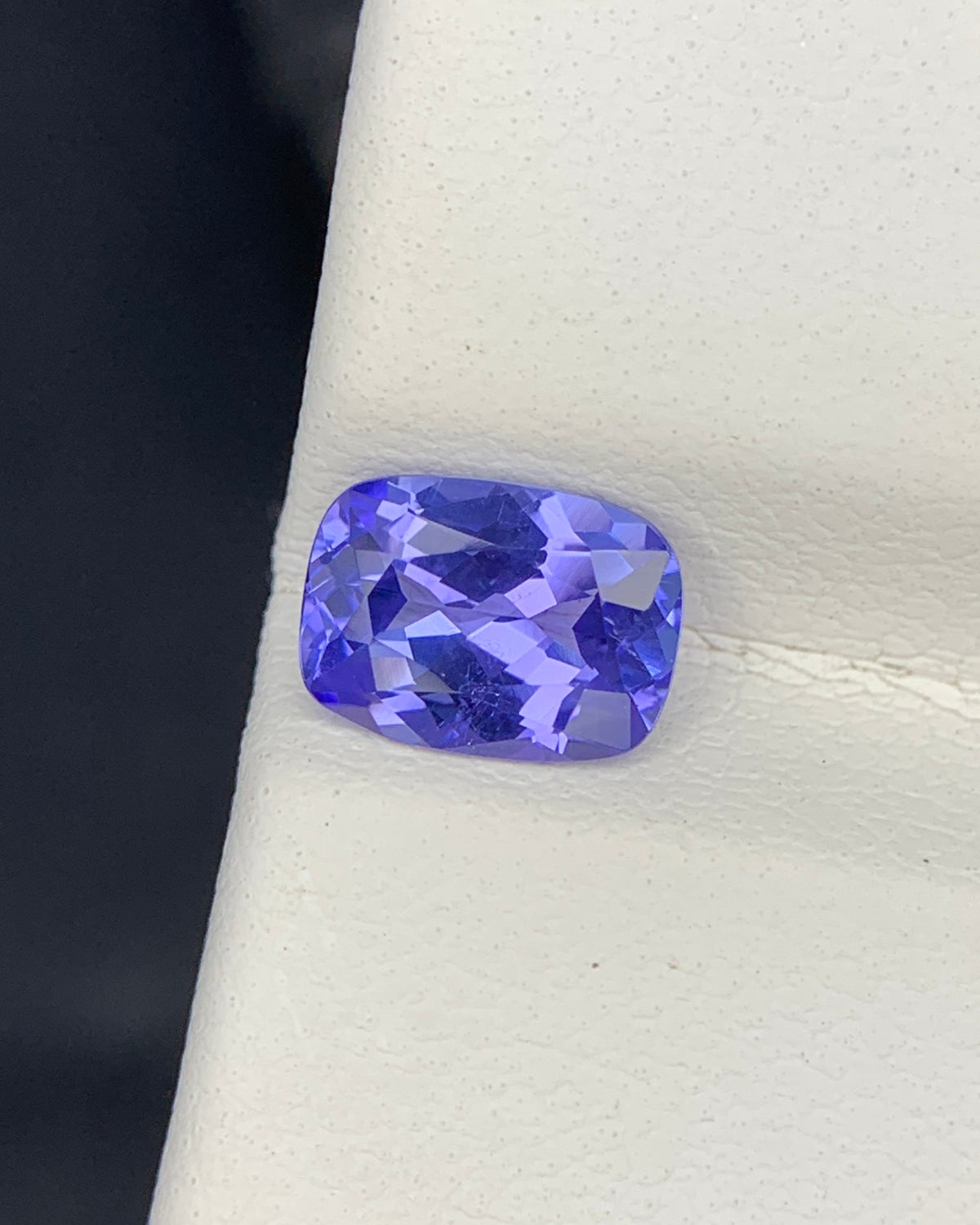 Natural AA Blue Tanzanite 1.06 Carat 7.4x5.4 MM Cushion Shape Faceted Gemstone 