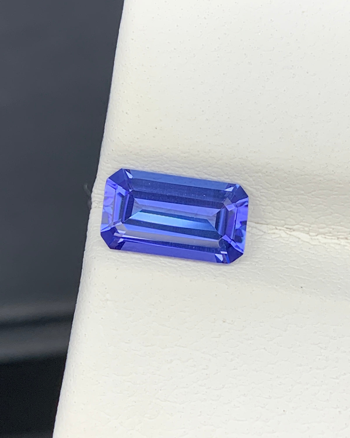 Natural AA Blue Tanzanite 1.37 Carat 9x5x3.3 MM Octagon Shape Faceted Gemstone