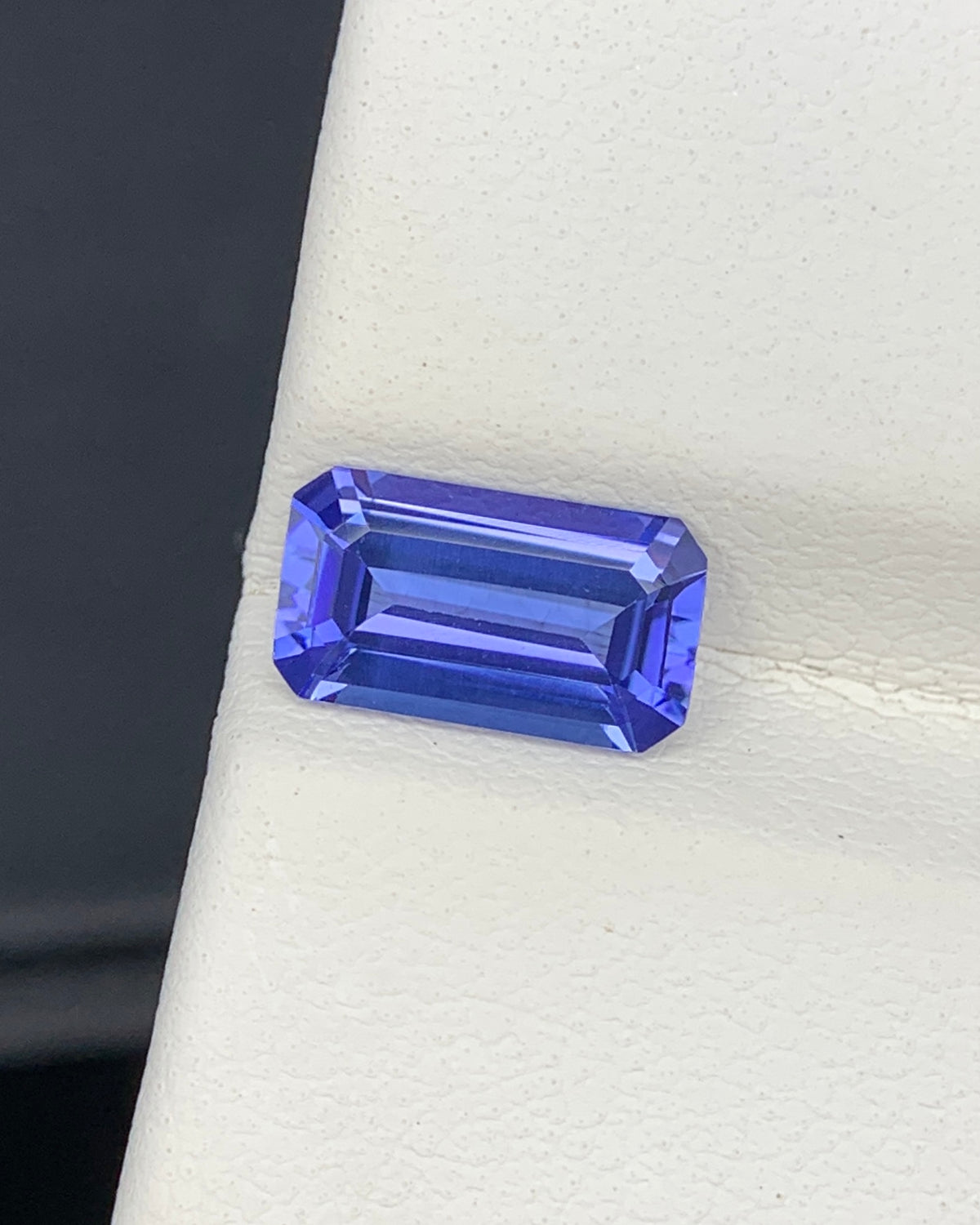Natural AA Blue Tanzanite 1.37 Carat 9x5x3.3 MM Octagon Shape Faceted Gemstone
