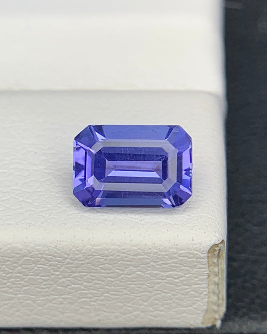 Natural AA Blue Tanzanite 1.03 Carat 7x5x3.4 MM Octagon Shape Faceted Gemstone