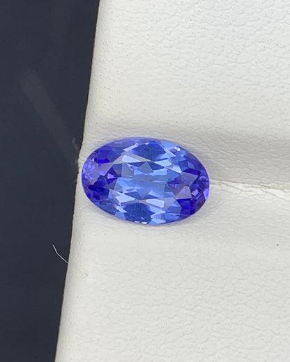Natural AA Blue Tanzanite 1.21 Carat 8.5x5.7x3.6 MM Oval Shape Faceted Gemstone