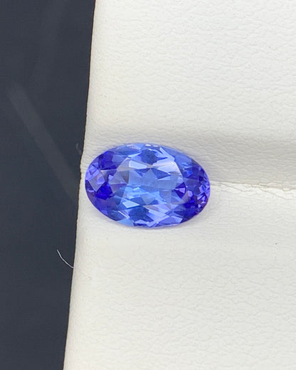 Natural AA Blue Tanzanite 1.21 Carat 8.5x5.7x3.6 MM Oval Shape Faceted Gemstone