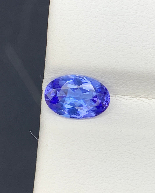 Natural AA Blue Tanzanite 1.21 Carat 8.5x5.7x3.6 MM Oval Shape Faceted Gemstone