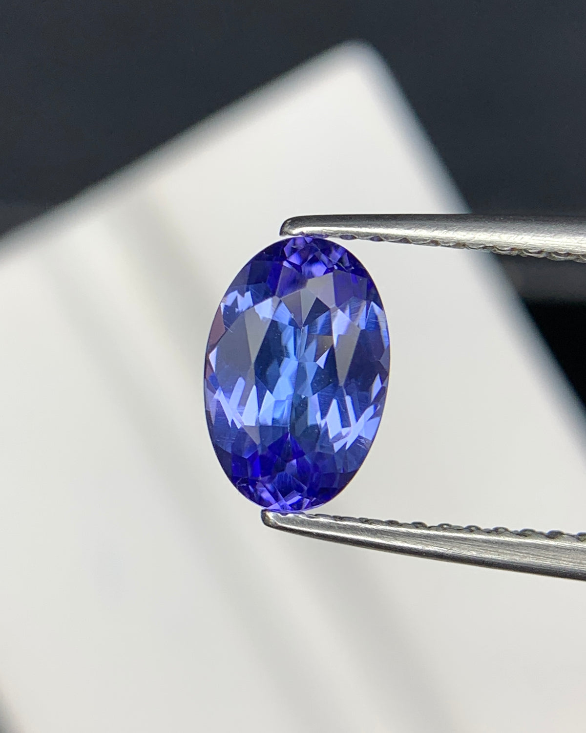 Natural AA Blue Tanzanite 1.21 Carat 8.5x5.7x3.6 MM Oval Shape Faceted Gemstone