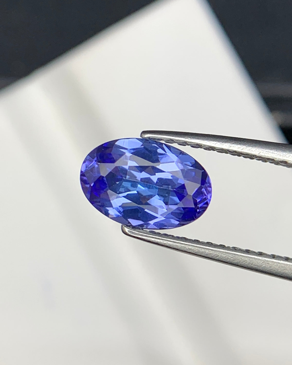 Natural AA Blue Tanzanite 1.21 Carat 8.5x5.7x3.6 MM Oval Shape Faceted Gemstone