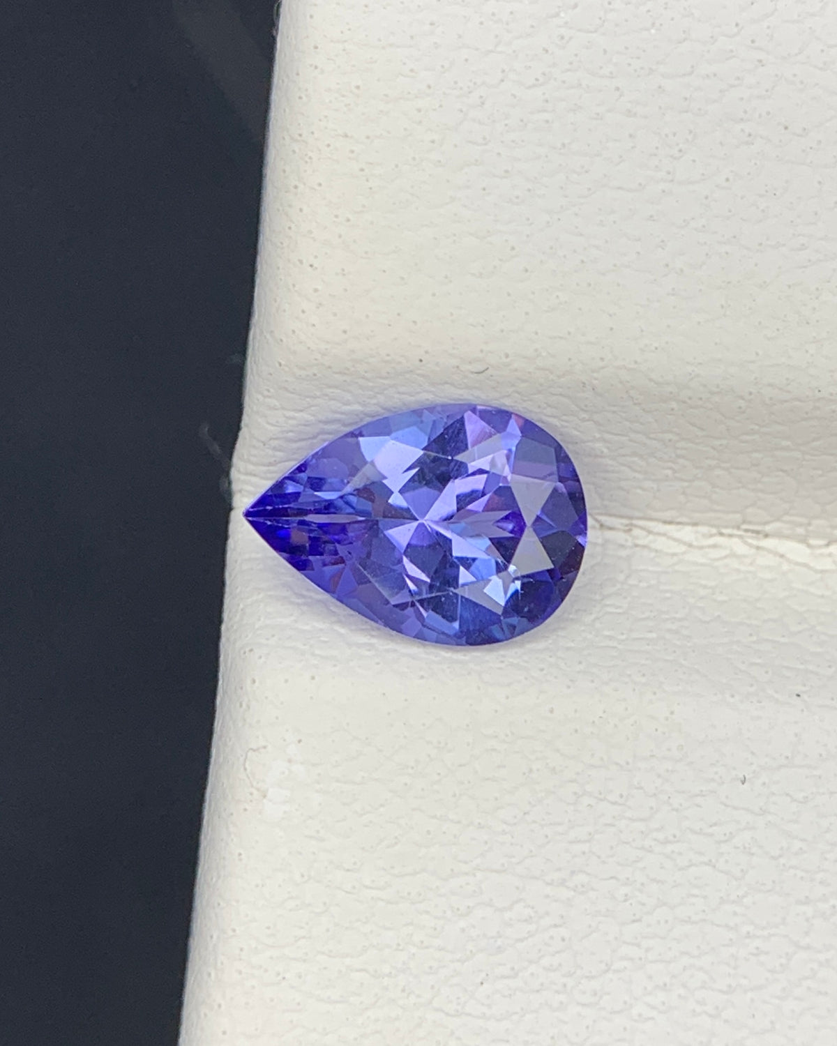 Natural AA Blue Tanzanite 0.98 Carat 8.1x5.7 MM Pear Shape Faceted Gemstone