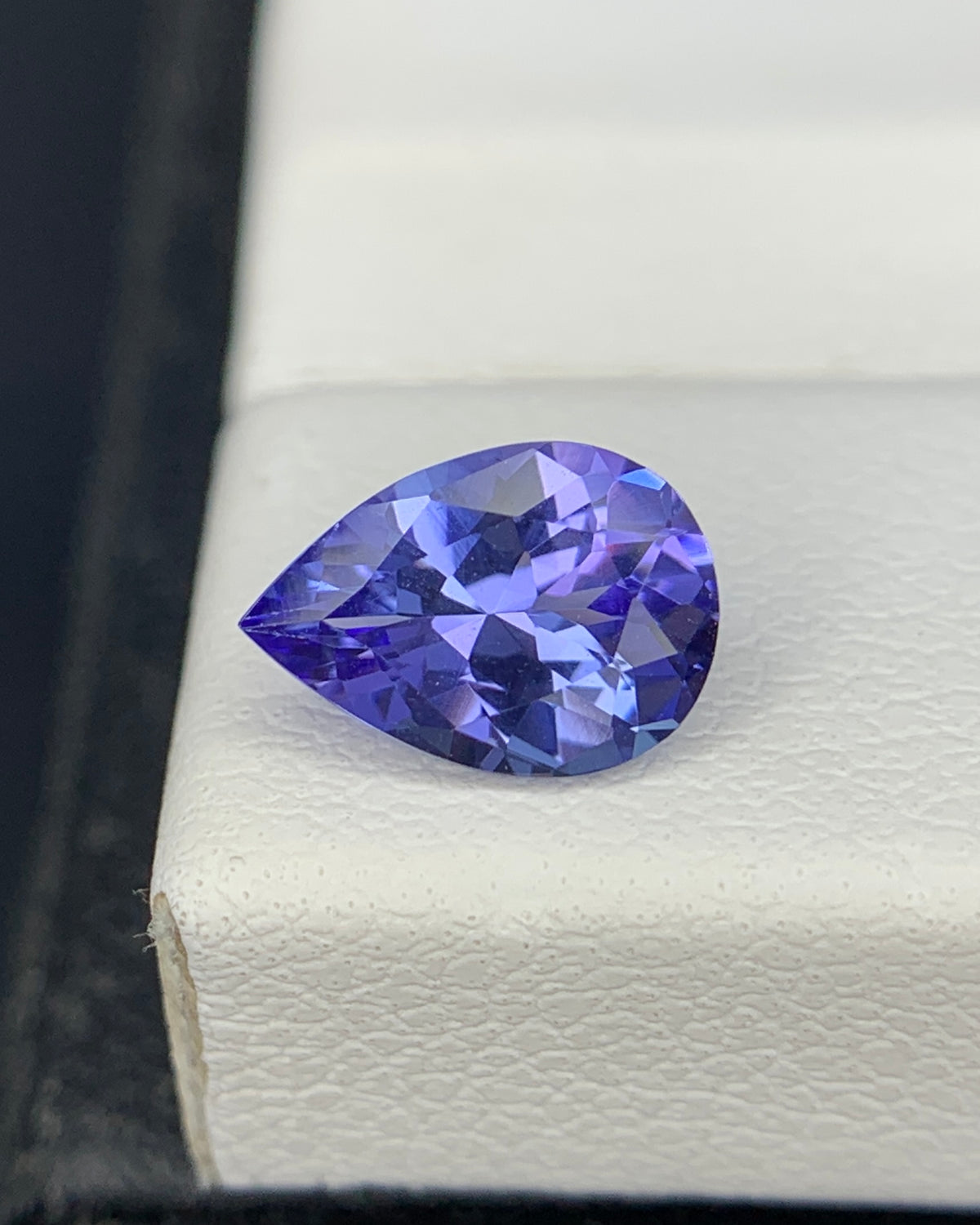 Natural AA Blue Tanzanite 0.98 Carat 8.1x5.7 MM Pear Shape Faceted Gemstone