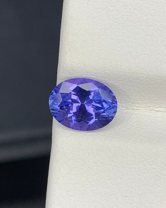 Natural AA Blue Tanzanite 1.05 Carat 7.5x5.7 MM Oval Shape Faceted Gemstone