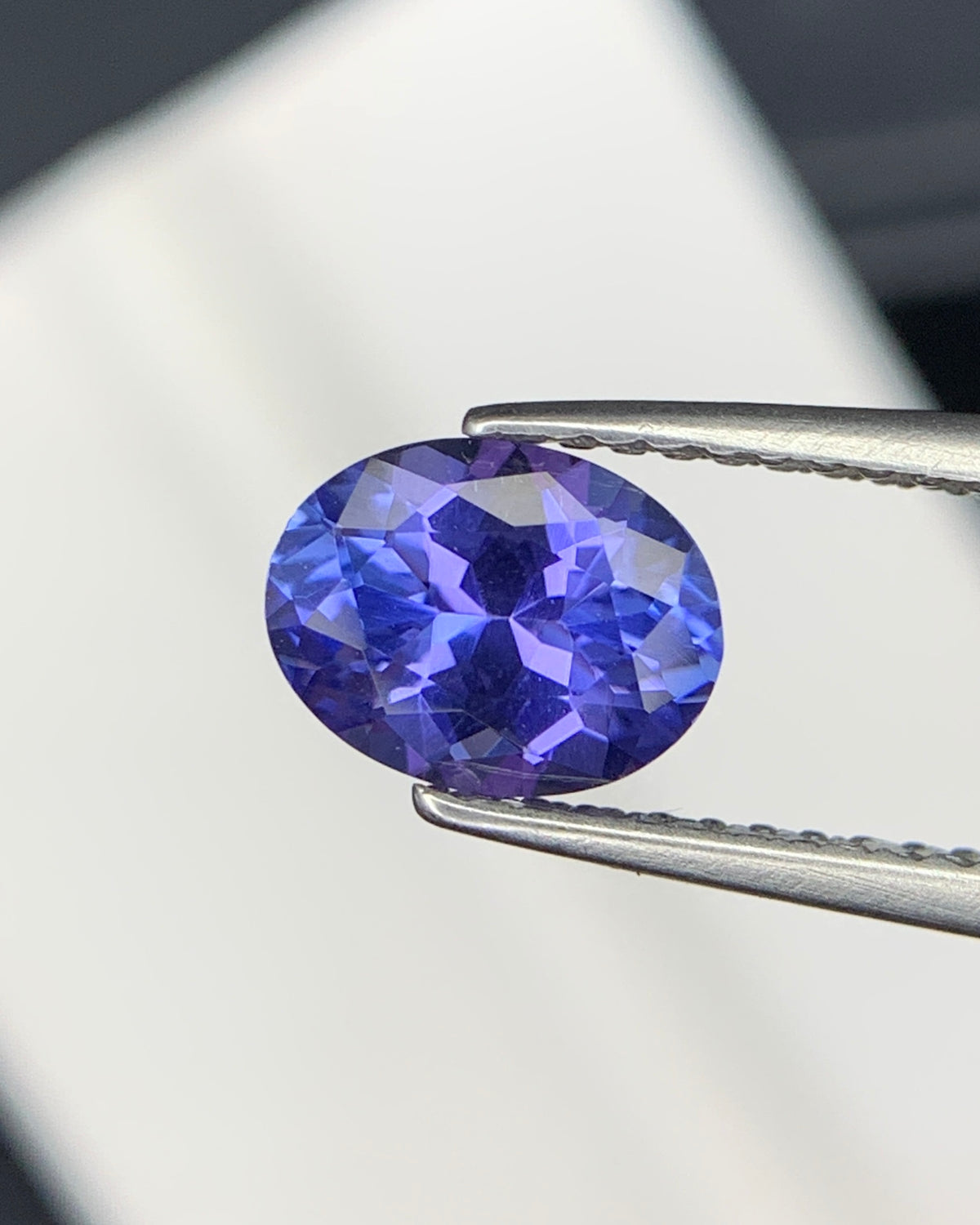 Natural AA Blue Tanzanite 1.05 Carat 7.5x5.7 MM Oval Shape Faceted Gemstone
