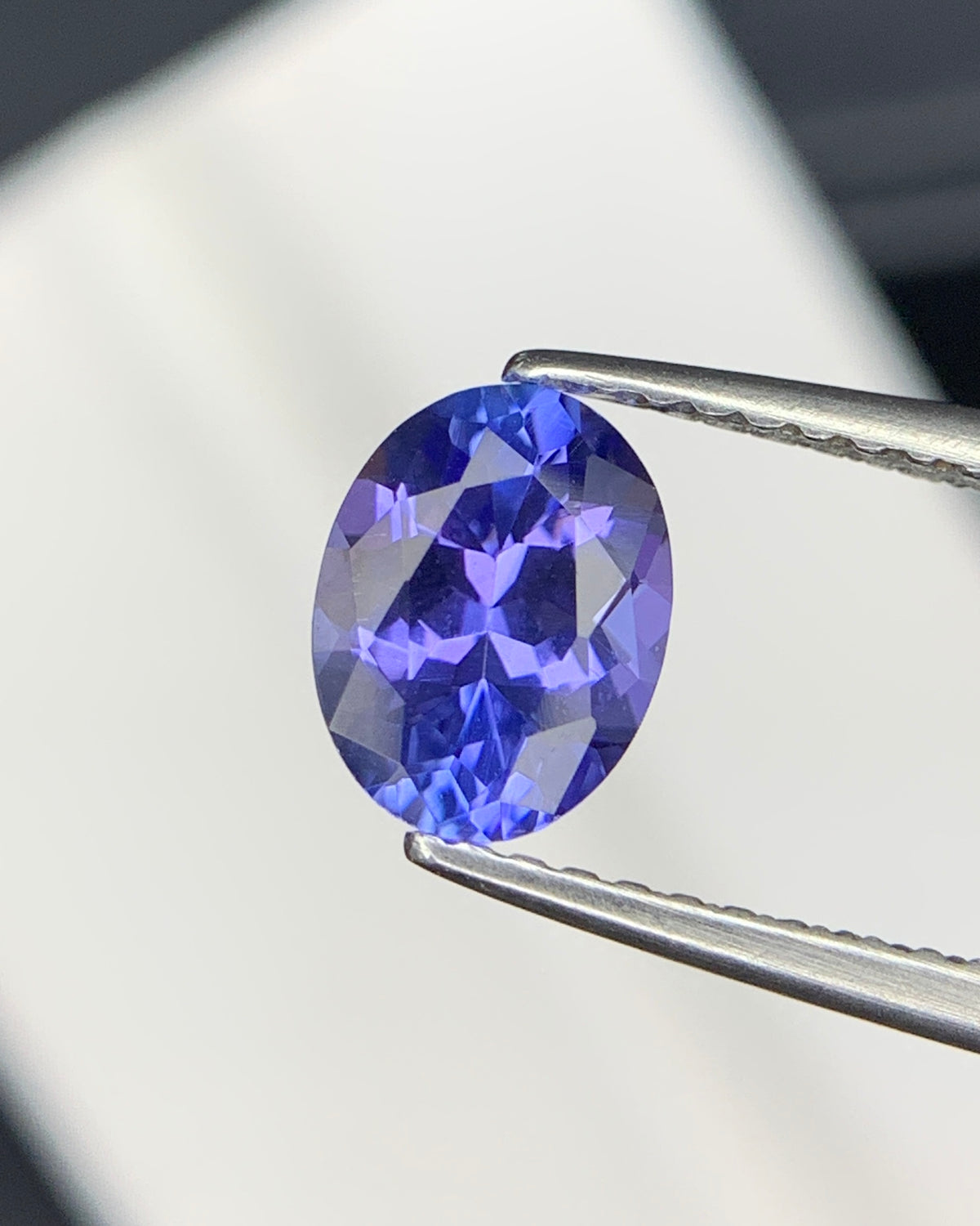 Natural AA Blue Tanzanite 1.05 Carat 7.5x5.7 MM Oval Shape Faceted Gemstone