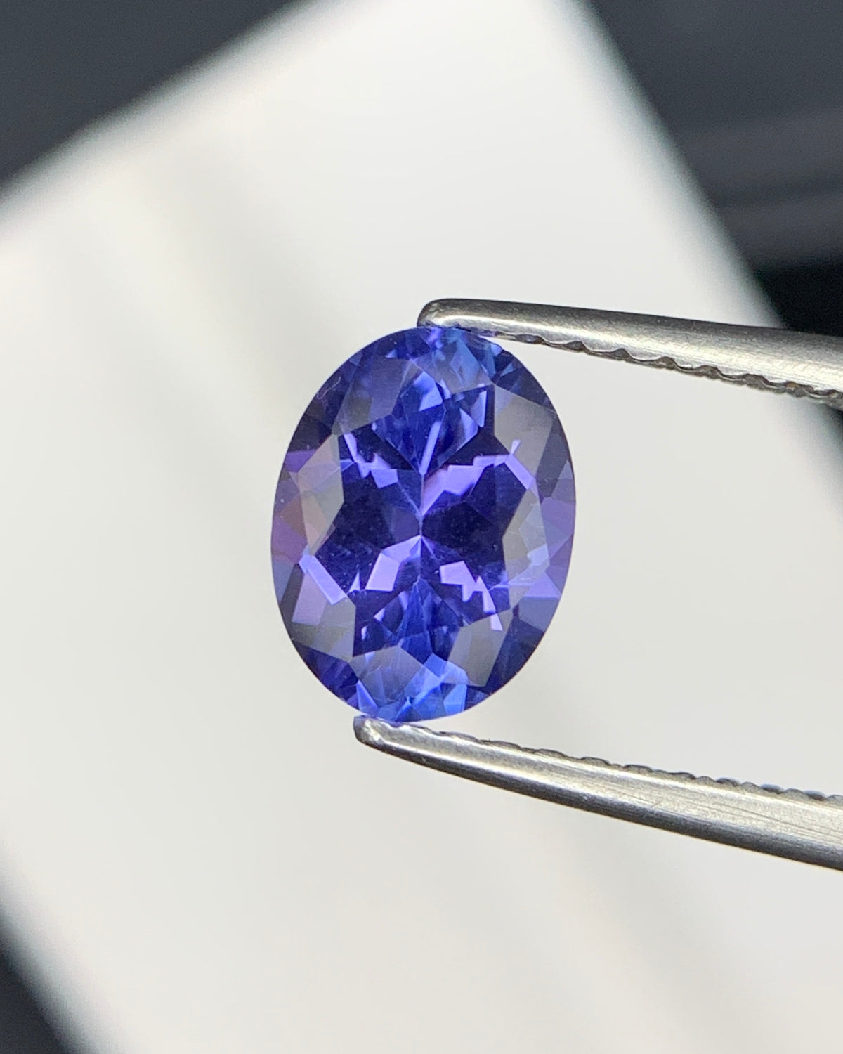 Natural AA Blue Tanzanite 1.05 Carat 7.5x5.7 MM Oval Shape Faceted Gemstone
